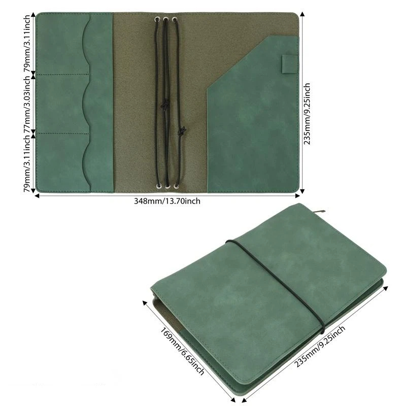 New Refillable Notebook Organi - Vintage Leather Journal Notebook recension och pris