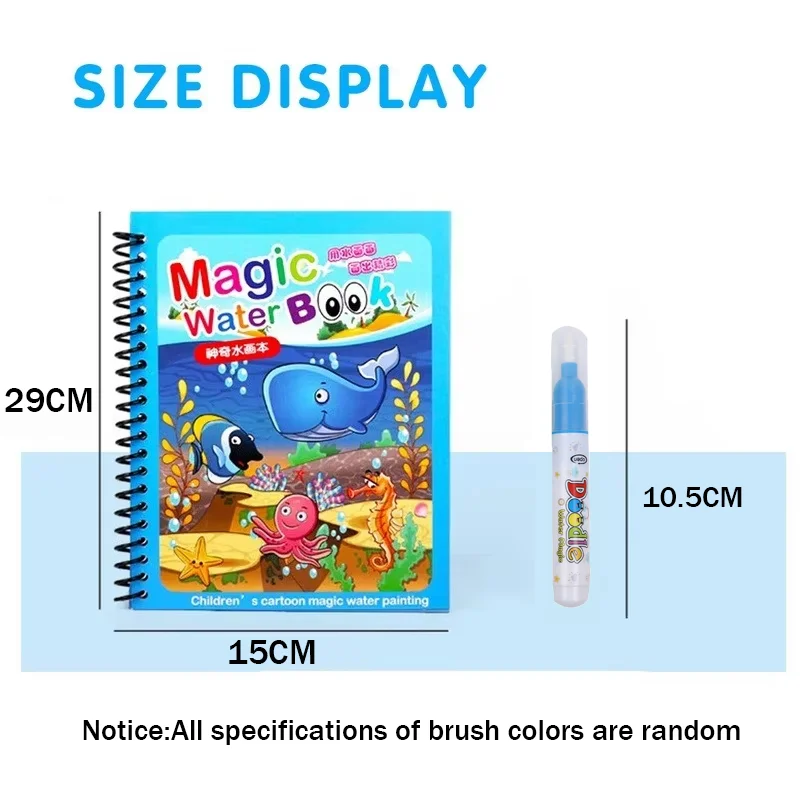 Reusable Painting Book Montess - Reusable Water Magic Coloring Book recension och pris